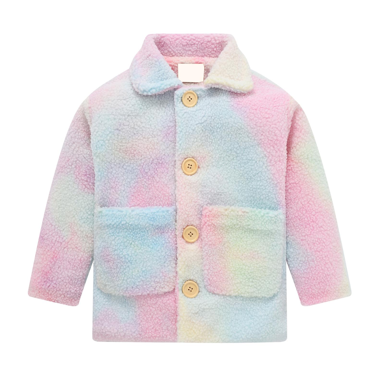 

Детская куртка из овечьей шерсти - Карман, Длинный рукав, Теплое пальто 130