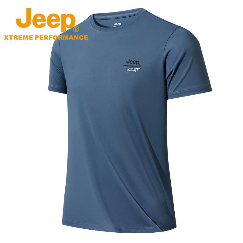 JEEP Men s Lightweight Breathable Crew Neck T-Shirt L