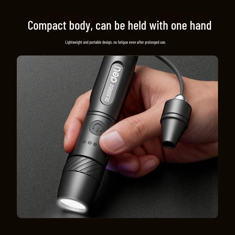 Deli Professional Multi-Spectrum UV Appraisal Flashlight