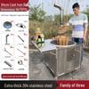 Smoke-Free Stainless Steel Wood-Burning Firewood Stove for Outdoors