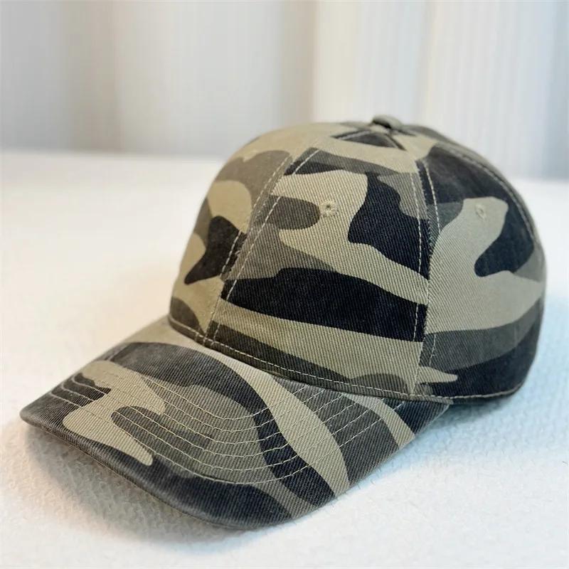 Unisex Camouflage Baseball Cap Soft Sun Hat For Men And Women Outdoor Sports Hiking Truck Driver Sunscreen Tactical Hat
