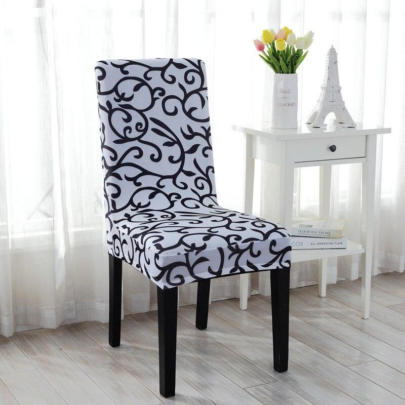 Spandex Pure Color Elastic Chair Cover Stretchable Dining Hall Chair Seat Case Dust Cover for Hotel Restaurant Home Dinner Chair