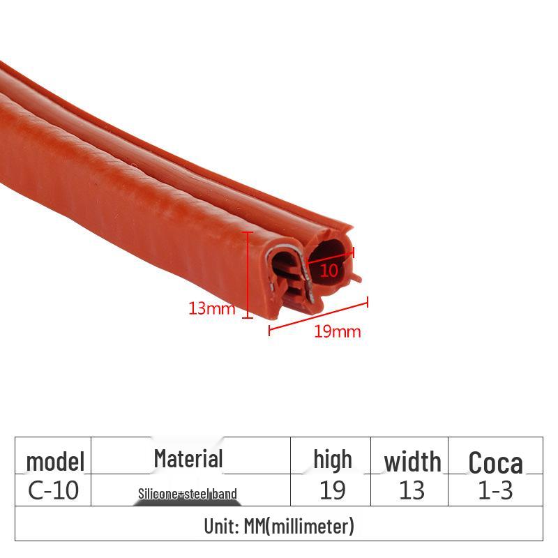 Triple Composite U-Shaped Bubble Seal EPDM Rubber for Cabinets