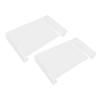 2PCS Acrylic Stand Polished Edges Multi Purpose Acrylic Display Riser for Shower Supplies Vanity