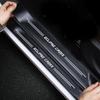 Car Tailgate Door Sill Protect Strip Interior for Mitsubishi Eclipse Cross Carbon Fiber Decals Threshold Anti Scratch Sticker