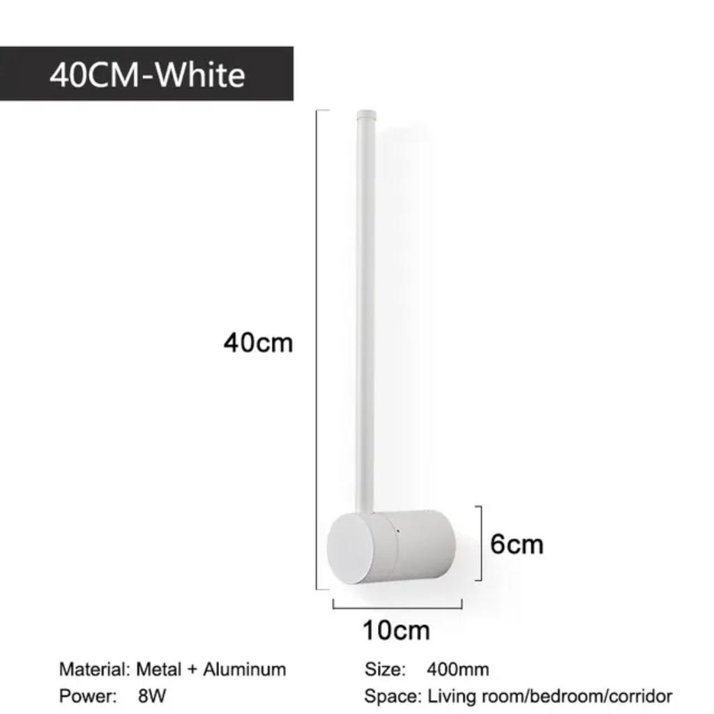 New Black Touch Switch Dimmable LED Wall Lamps Bedroom Living Room Indoor Gold LED Wall Lights Fixture Stairs Corridor Aisle