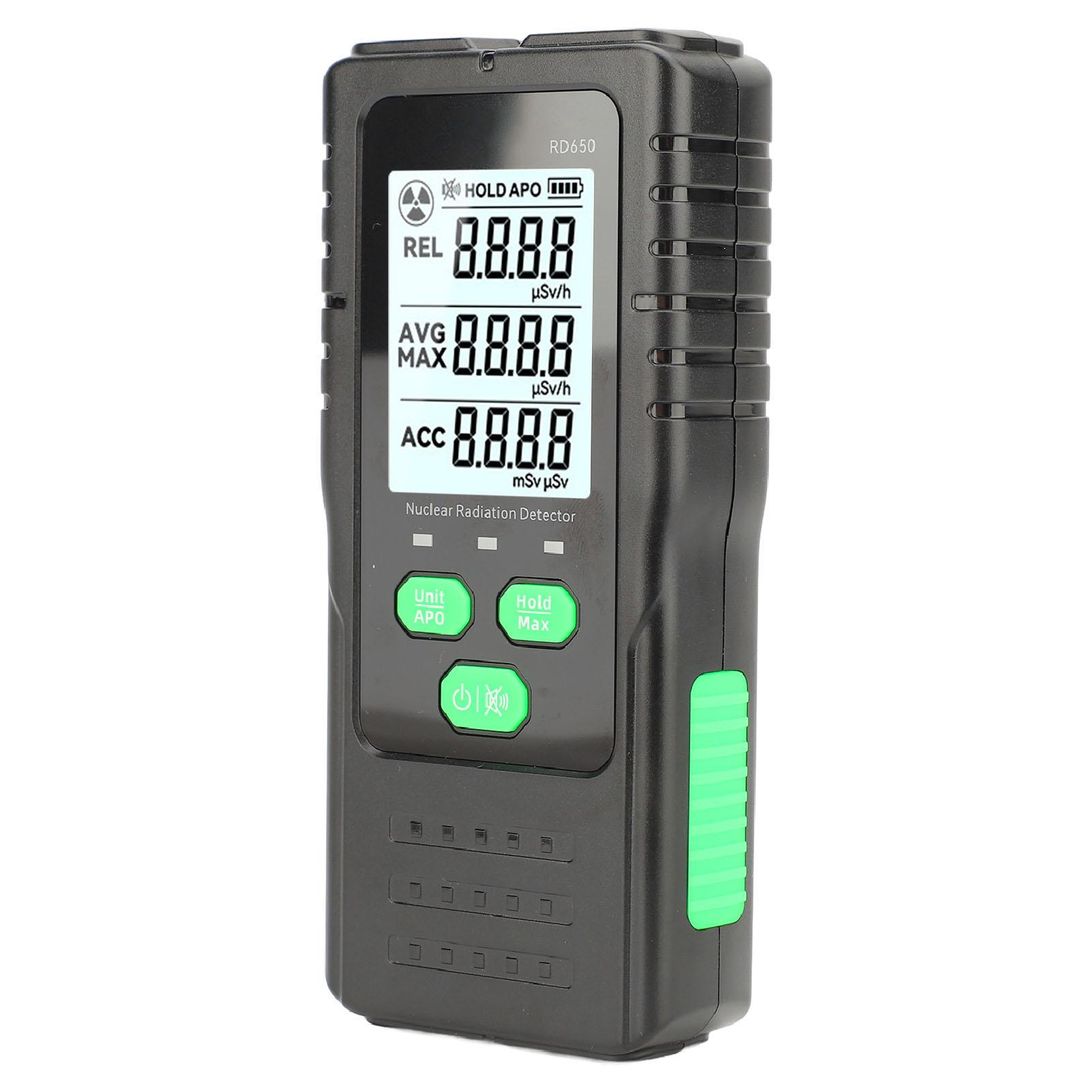 

Дозиметр ядерного излучения 2,4-дюймовый ЖК-дисплей Двойная индикация тревоги Радиационный монитор-метр