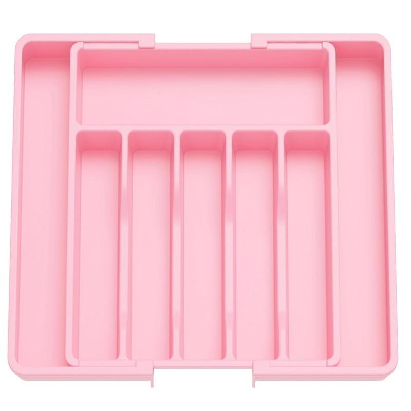 New Expandable Plastic Drawer Cutlery Tray New Floor Knife and Fork Storage Box