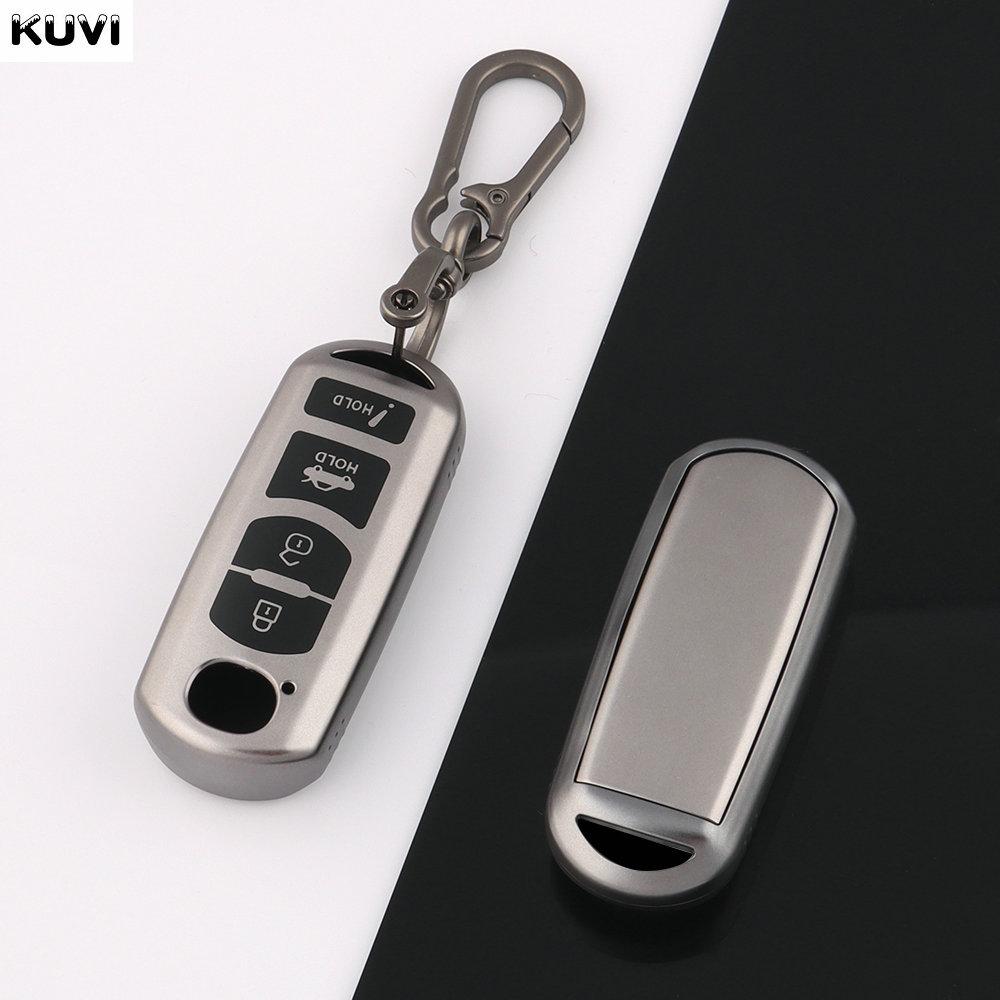 2 3 4 Buttons Gun Grey New Car Key Case Cover For Mazda 2 3 5 6 Cx-3 Cx-5 Cx-7 Cx-9 Speed Miata Mx5 Shell Jacket Protector Fob