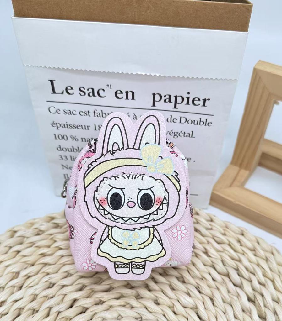 Mini Labubu Backpack New Zero Wallet Shoulder Bag Cartoon Cute Versatile Canvas Bag CLE