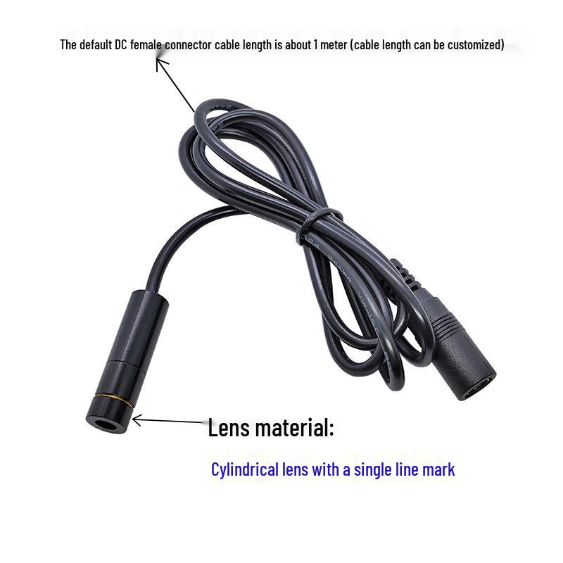 10mW 635nm Red Laser Module with 10X35mm Glass Lens for Clothing Machinery
