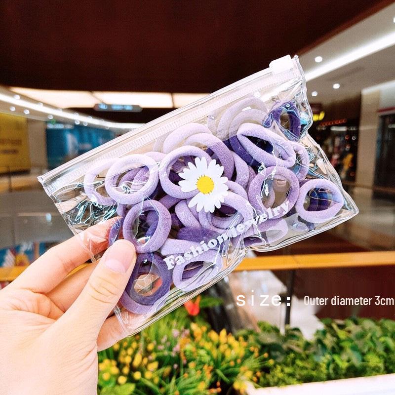 Children's Seamless High-Elasticity Hair Ties - No Damage Rubber Bands for Girls