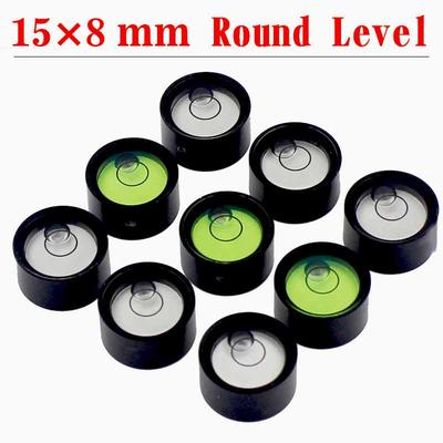 15*8 mm Rund Kreisförmig Bullseye Wasserwaage Blase Blasenwasserwaage Messinstrument Magnetisch Verfügbar