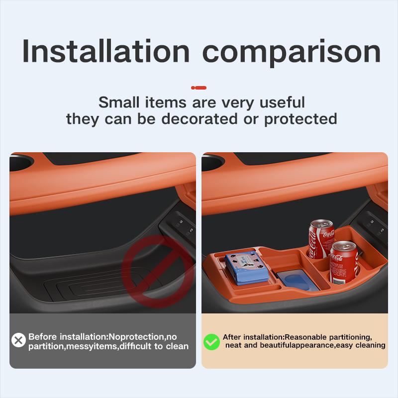 Suitable for Changan Qiyuan Q07 Central Control Under The Storage Box Storage Box Lower Layer Car Supplies Decoration