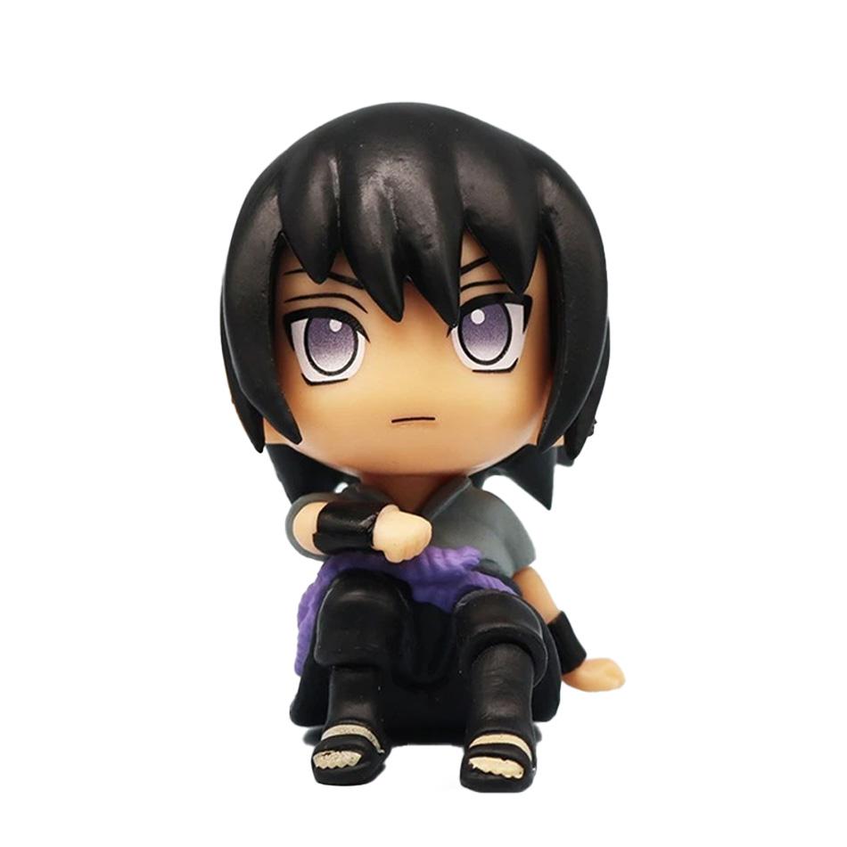 Anime-Figur Naruto Kakashi Actionfigur Q Version Kawaii Sasuke Itachi Figur Autodekoration Sammlerstück Weihnachtsgeschenk