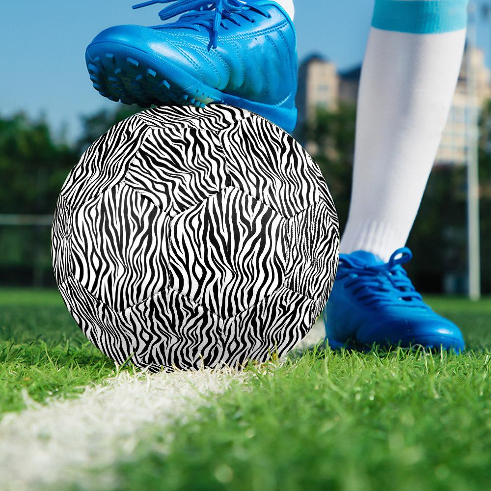 Animal Pattern Indoor Size 5 Soccer Ball Colorful Machine Stitched PVC Competition Ready Durable High-Bounce