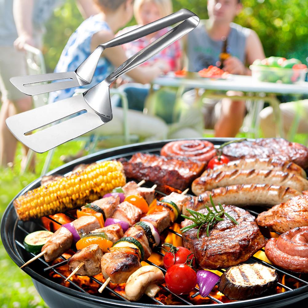 Double Sided Shovel Clip Stainless Steel Shovel for Frying Fish Flip Fish Multi Function Steak Clip