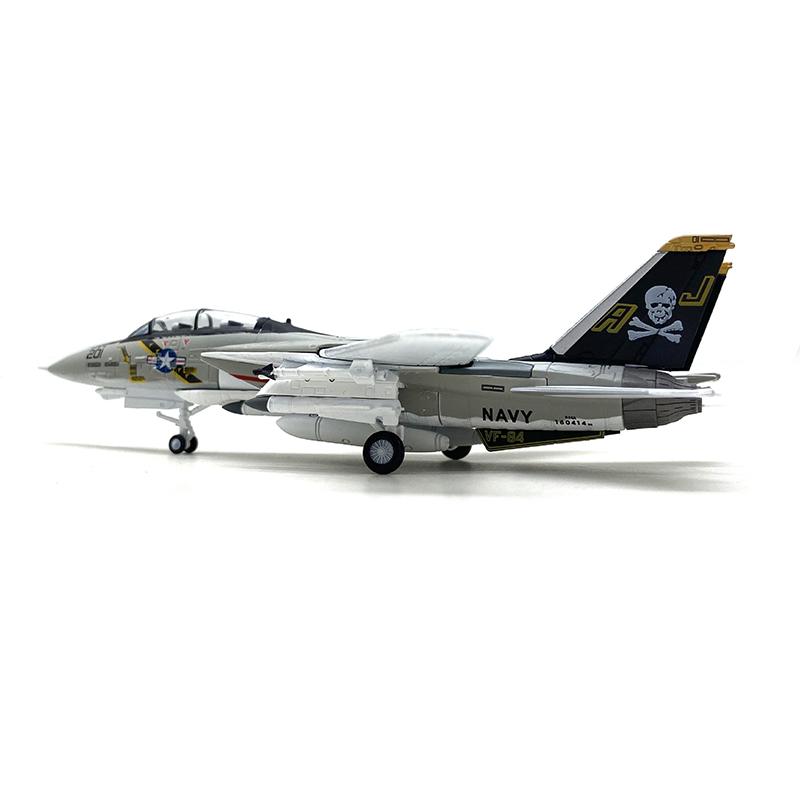 1/100 Scale USA F-14 Tomcat Fighter Alloy Model Diecast Military Missile Bomber