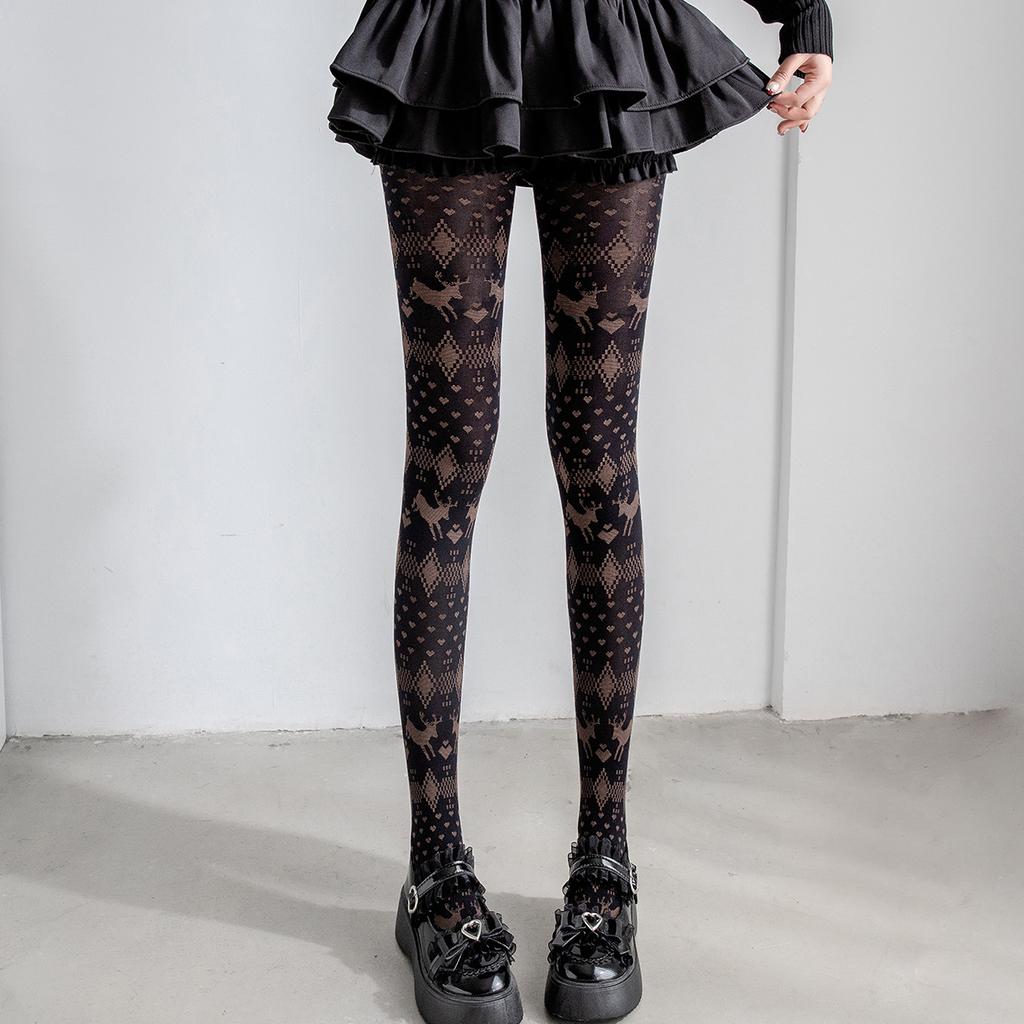 Plaid Tights Pantyhose Women Retro JK Japanese Style Thigh High Stockings Lingerie Sexy Stockings Women Tights Pantyhose