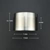 Big Capacity Storage Tank Waterproof Moisture-proof Medicine Storage EDC Canister Titanium Alloy Seal Bottle Box Pill Case