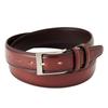 [Ogier] Men's Suede Belt - Cowhide Leather - Genuine Leather - Antique Leather - One Size Fits All (Adjustable) - Made In Japan