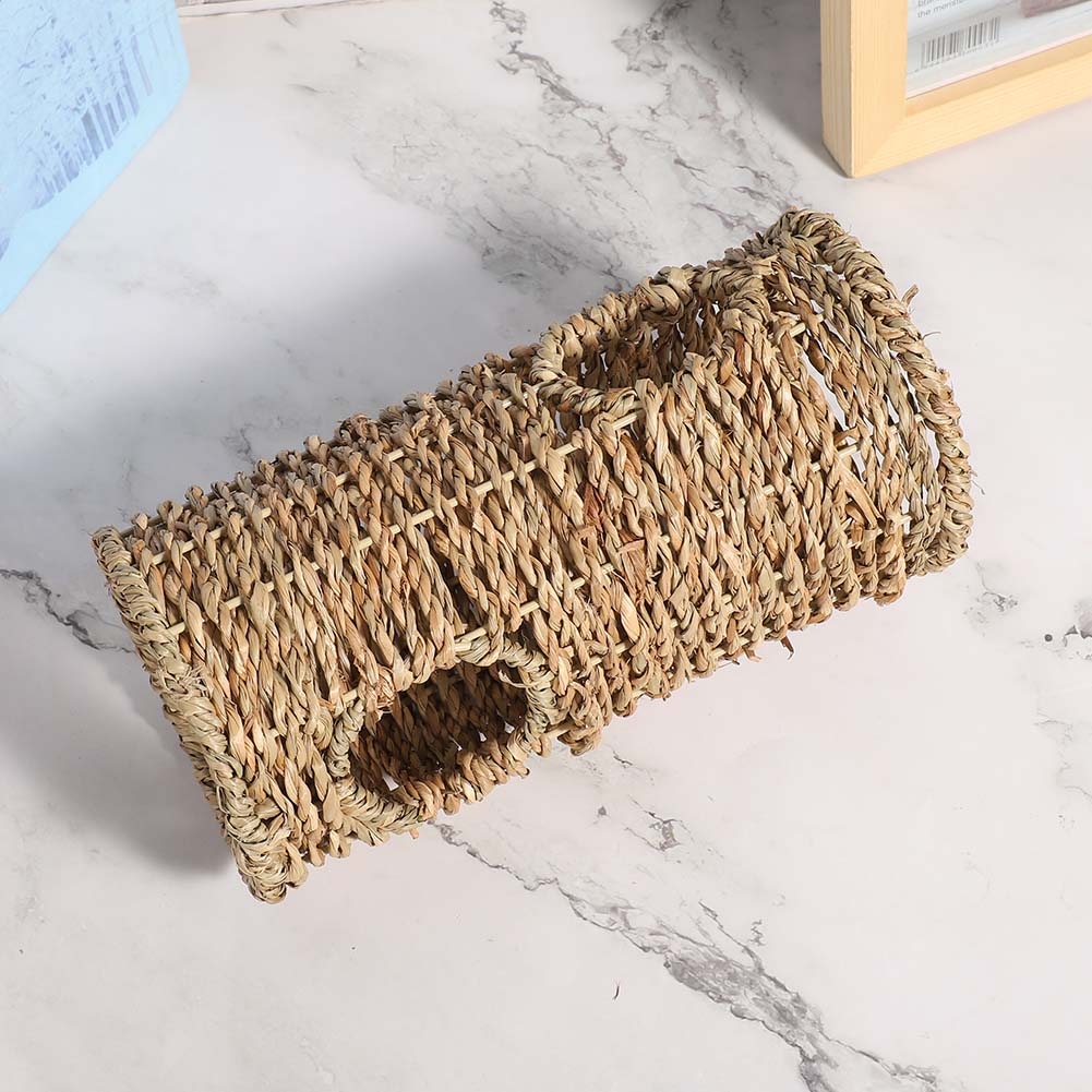 Summer Breathable Hamster Tunnel Grass Squirrels Chinchilla Pet Nest House Accessory