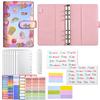 Macaron A6 Cartoon Pattern Loose-Leaf Ledger Notebook Creative Cash Storage Book