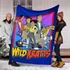 Wild Kratts printed throw blanket—soft,warm;versatile blanket for all seasons—perfect as &air-conditioning throw,nap blanket