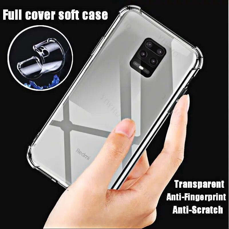 For Xiaomi Redmi Note 9S Soft Silicone Shockproof Clear Case TPU HD Transparent Covers Shell for Redmi Note 9 S 6.67" M2003J6A1G
