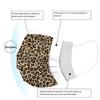 Voksen Tre-lags Engangs Støvtett Beskyttende Leopardmønstret Maske