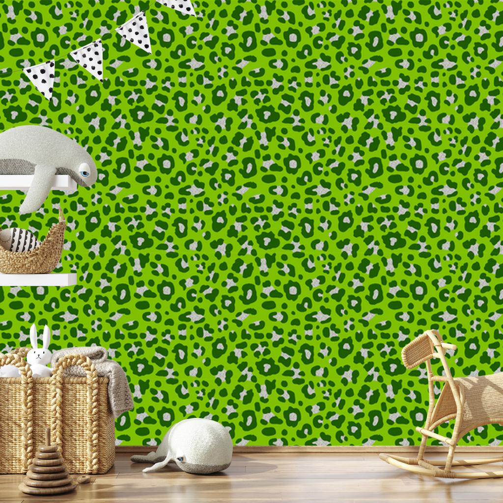 Green Leather Wallpaper Lime and Green for Living Room and Bedroom 50x1000