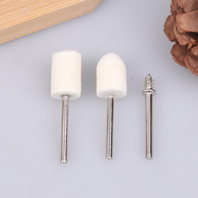 Hot 1Set Wool Felt Polishing Wheel Kit - Multi-Shape Buffing Set For Rotary Tools, Ideal For Metal
