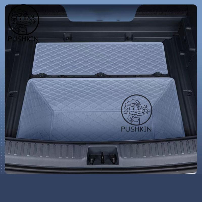 Leather Trunk Mat For Geely EX5 Proton Emas 7 EV2025 2026 Car Boot Liner Tray Waterproof Mud Protector Pad Cargo Mat Accessories