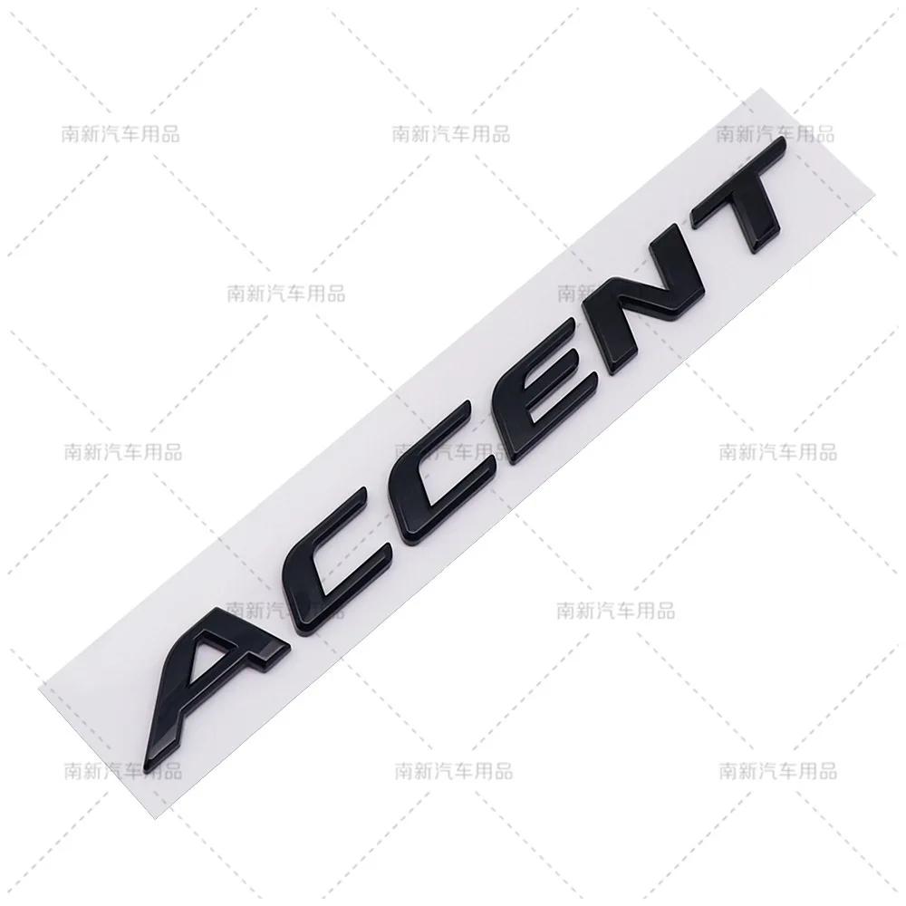 ACCENT Labeling Suitable for Hyundai Accent Rear Emblem English ABS Labeling car sticker emblem XX44