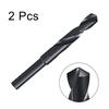2pcs 15/18/28/35/mm Twist Drill Bits Black Nitride Coated HSS-6542 with 1/2" Reduced Shank