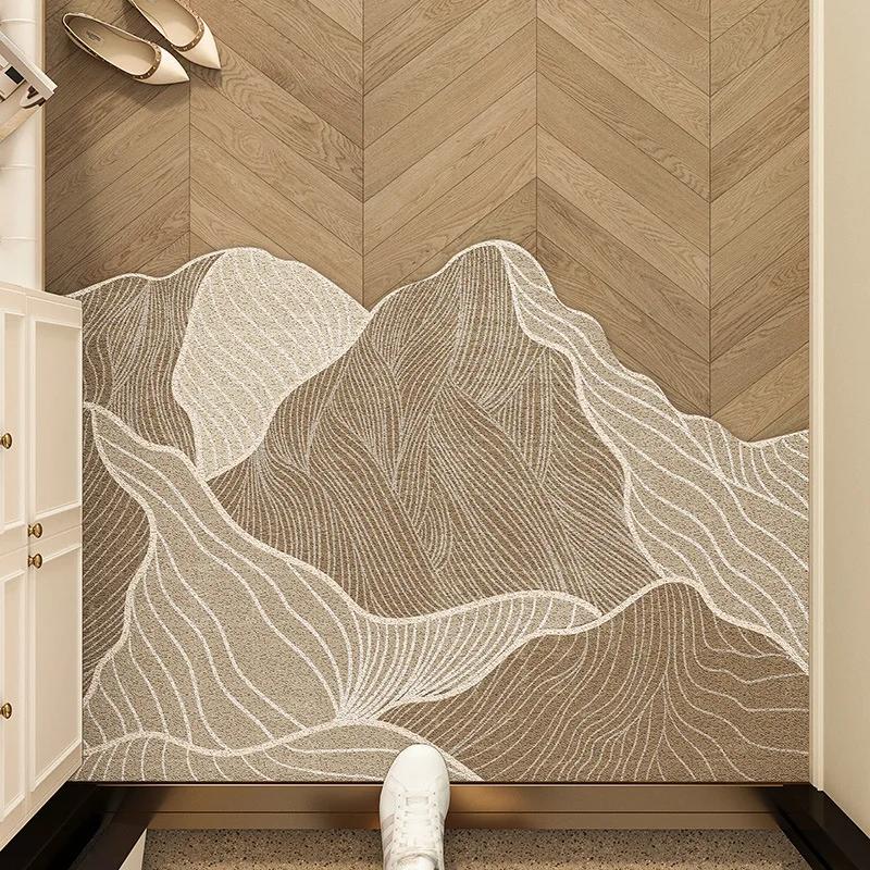 Entrance Door Mat Non-Slip Free Cutting Decorative Entrance Mats for Perfect for Laundry Kitchen Guest Room Decor Foot Rug