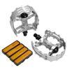Wellgo Old School BMX MTB XC-II Bear Trap 1/2" Bicycle Pedals, Silver, WE2972