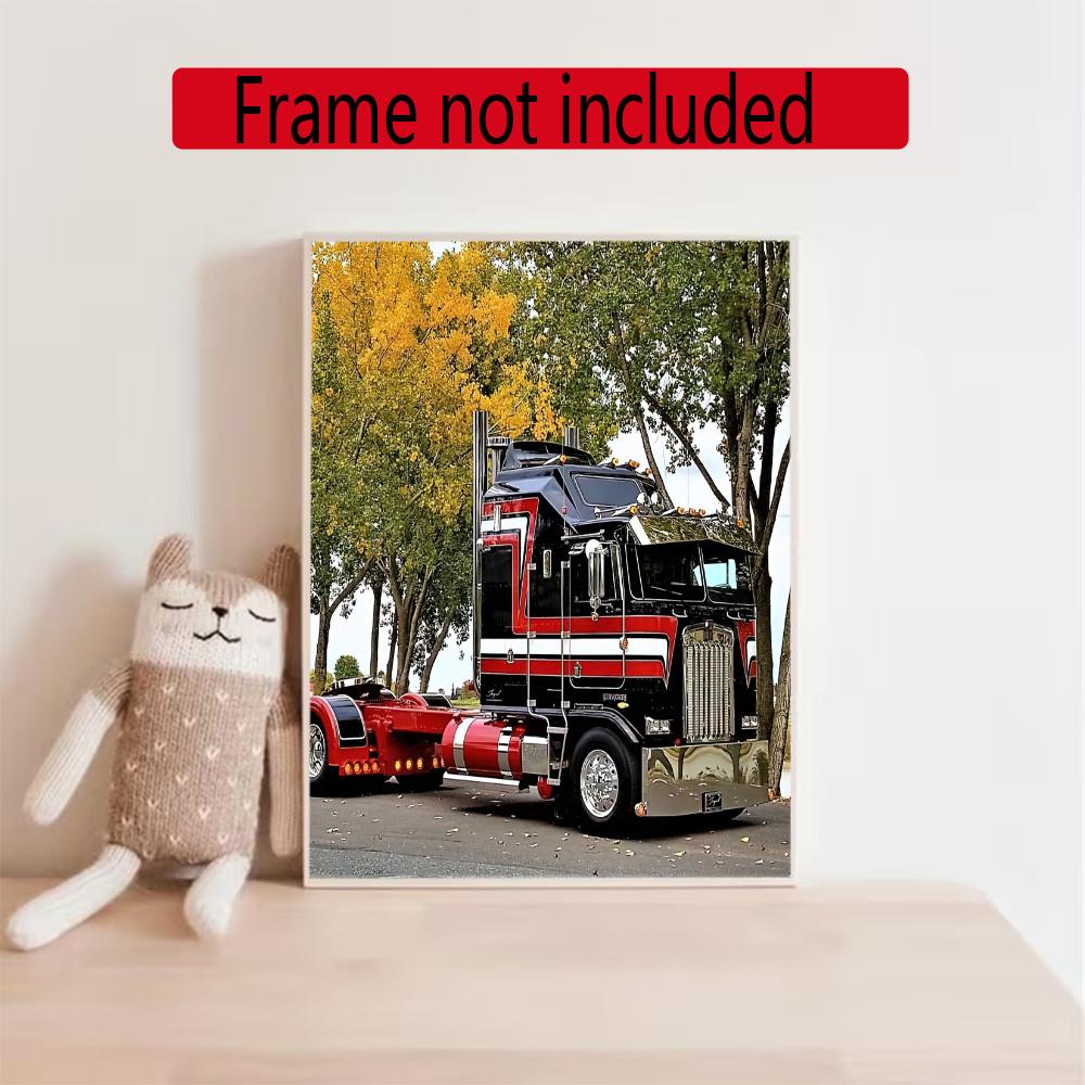 Kenworth 5D Round Diamond Painting Kit Diamond Embroidery Painting Rhinestones Mosaic Frameless Handwork Decoration Arts