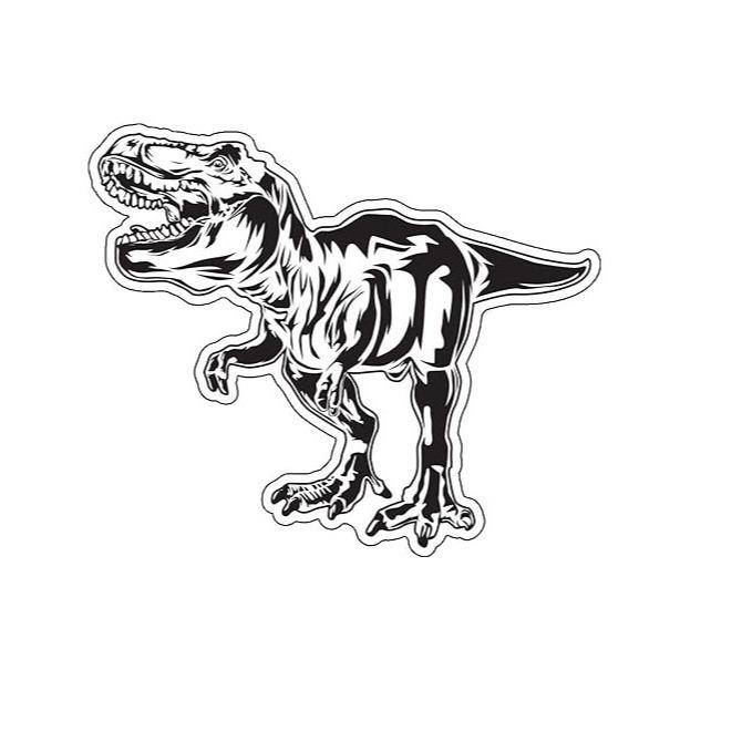 

Виниловая наклейка Тираннозавр Рекс - Самоклеящаяся и Съемная для Ноутбуков, Стаканов, Автомобилей и Грузовиков чёрный