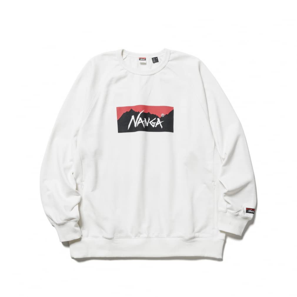 Nanga Outdoor Wear ECO HYBRID BOX LOGO SWEATSHIRT NW2311F201 White L Uni
