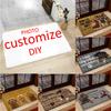 photo Custom mat anti-slip personalized printed picture Flannel Floor d dog doormats for Bath Door Living Room