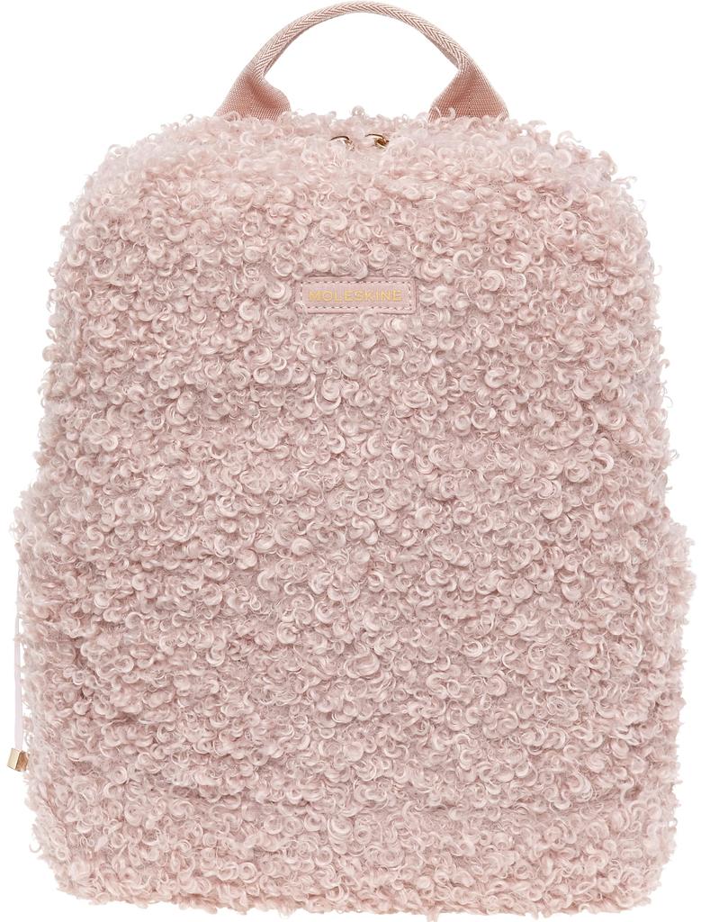 Moleskine Textile Backpack with Laptop One Size Women's 4-Piece 13-Inch Storage, ET22FLBK3D22, Pink,