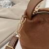 Fashion Suede Shoulder Bag Solid Color Tote Bag Waterproof Ladies Crossbody Bag  Holiday