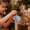 Acrylic Animal Ornament Flat Hangable Festive Keepsake Christmas Decoration Acrylic Animal Pendants For Wall Living Room Mantel
