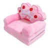Kleinkindstuhl für Mädchen Kinder Niedliche Prinzessin Tiara Ausklappbare Couch Bett Bodenkissen Armlehne Sofa für