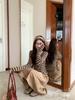 Women's Trendy Slim-Fit Striped Long-Sleeve T-Shirt for Autumn/Winter - Versatile Casual Inner Wear with Round Neck
