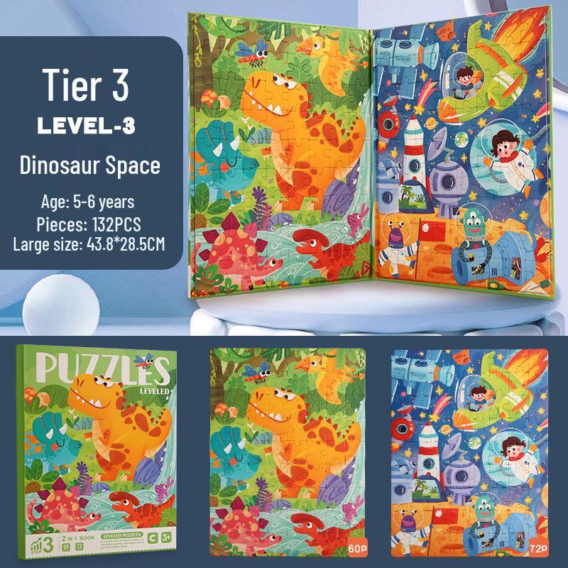 Wooden Jigsaw Puzzle Toy - 9 To 100 Pieces, Children's Early Education & Matching Game