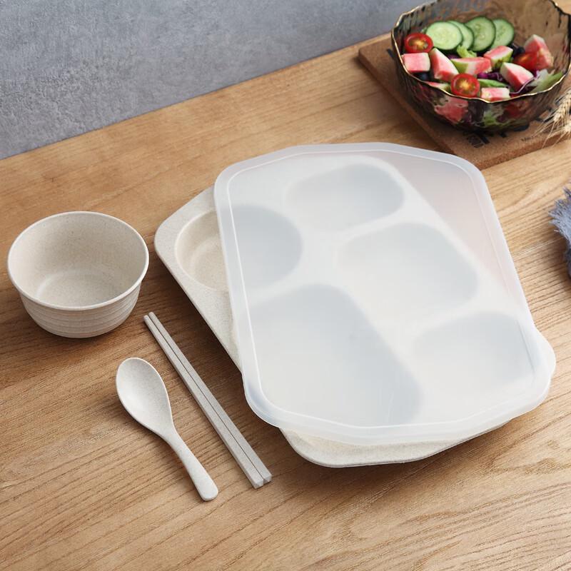 Nordic Wheat Straw Divided Meal Plate Set