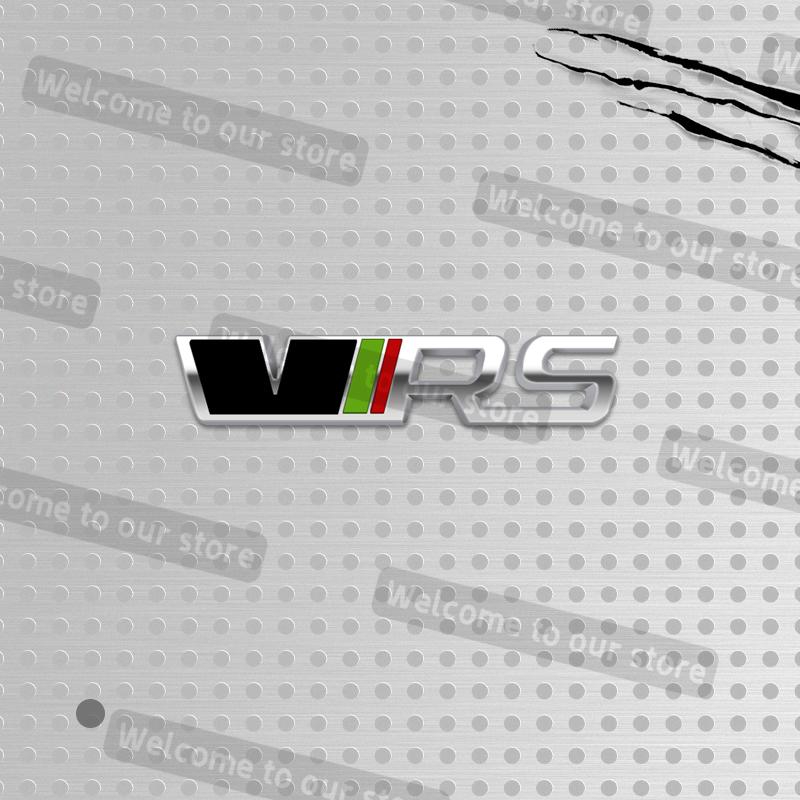 

3D Metal Car Styling VRS Emblem Decals Car Steering Wheel Badge Stickers For Kodiaq Fabia Enyaq Octavia Combi Kamiq Rapid 1PCS