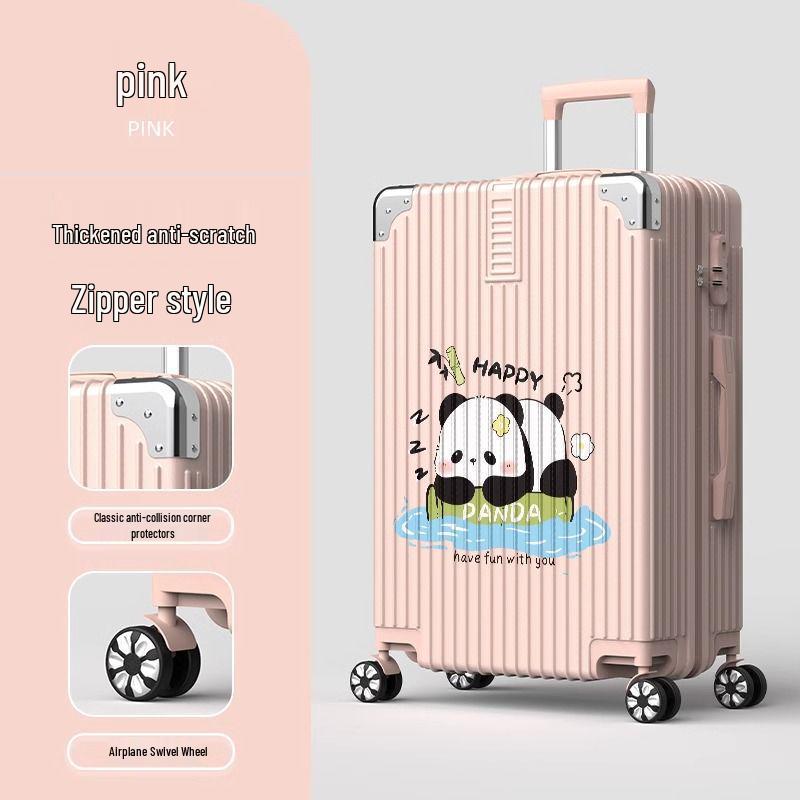 Durable 20  Women s Student Cartoon Carry-On & 24  Men s Travel Suitcase 20-inch - Carry-on